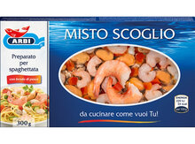 Seafood mix for pasta dishes