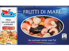 Seafood mix for pasta dishes