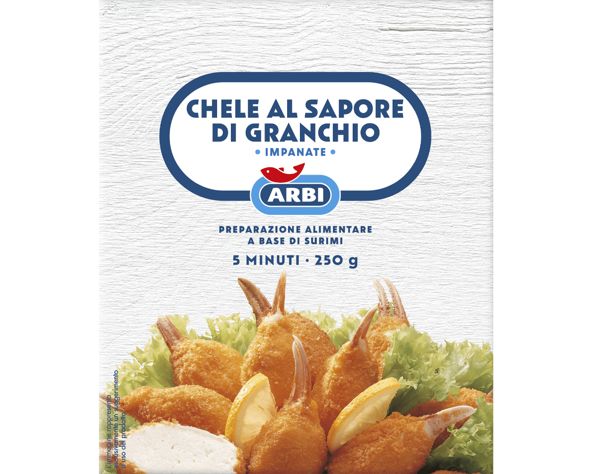 Chele al sapore di granchio 250 g