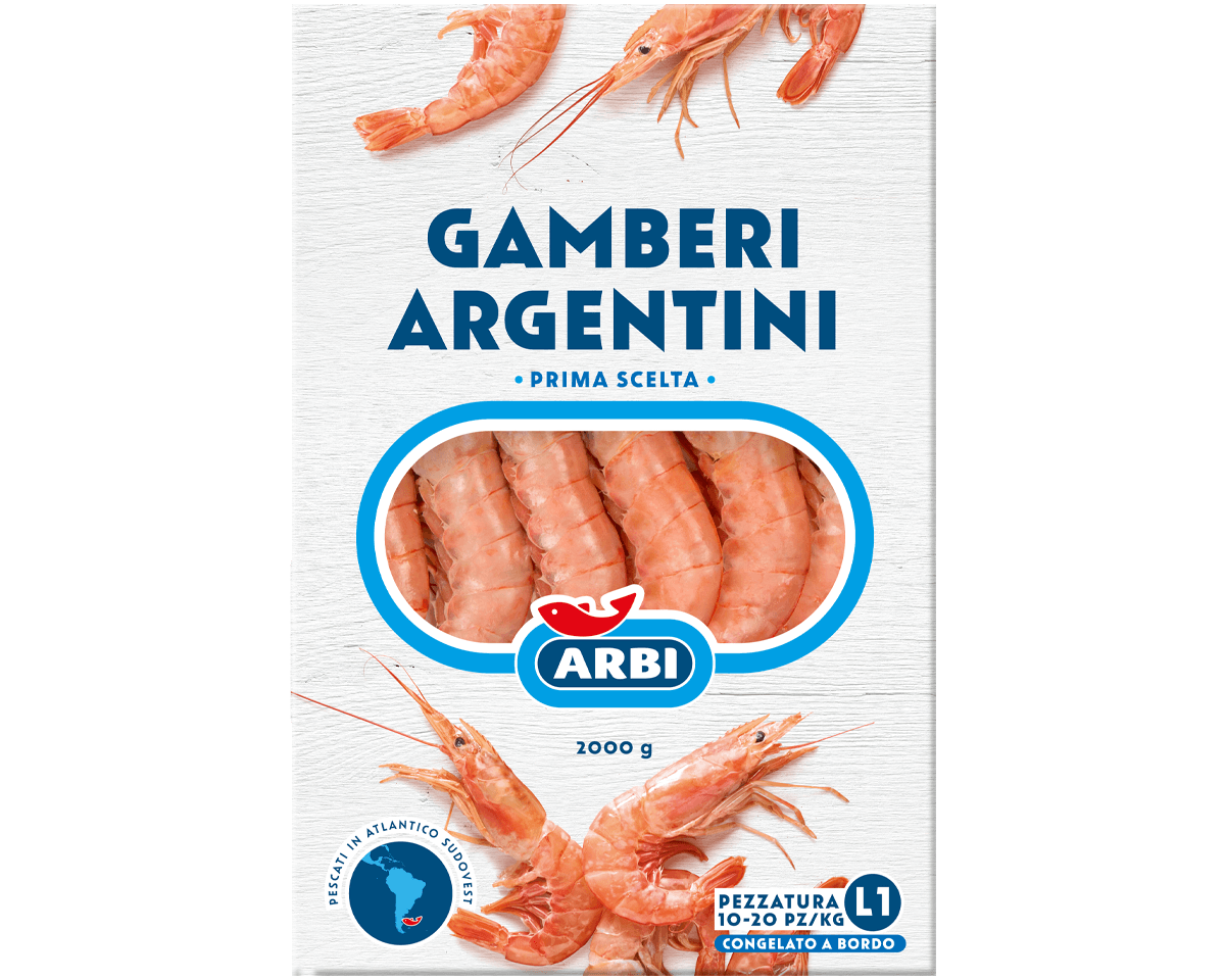 Gamberi argentini interi 2000 g