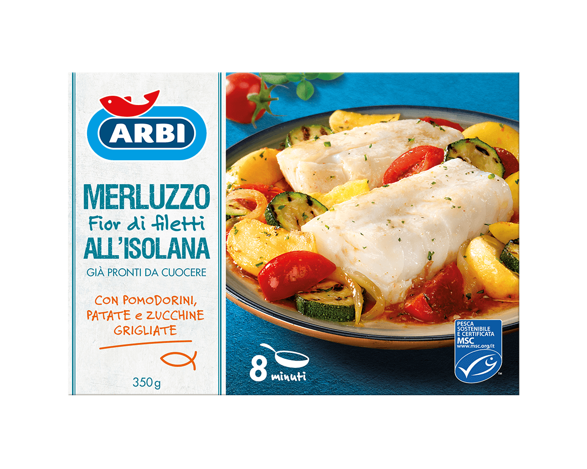 Merluzzo fior di filetti all’isolana 350 g