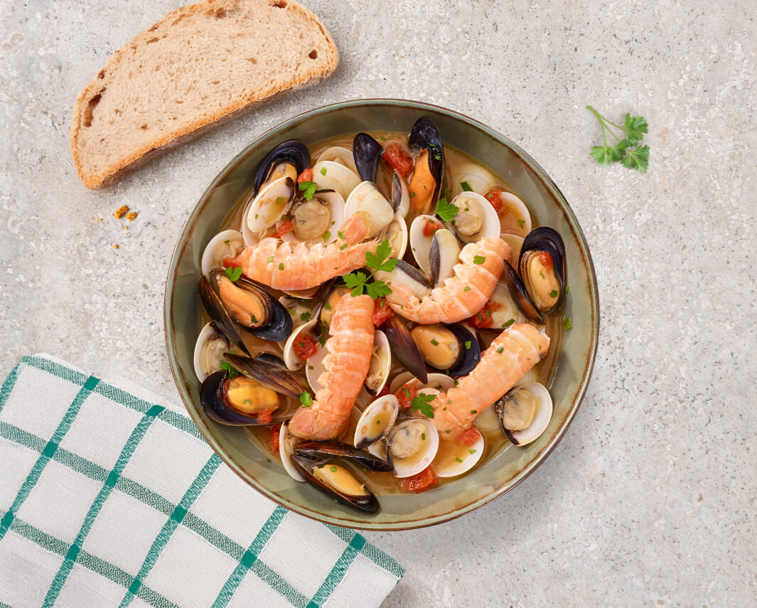 Sugo scampi e frutti di mare 450 g