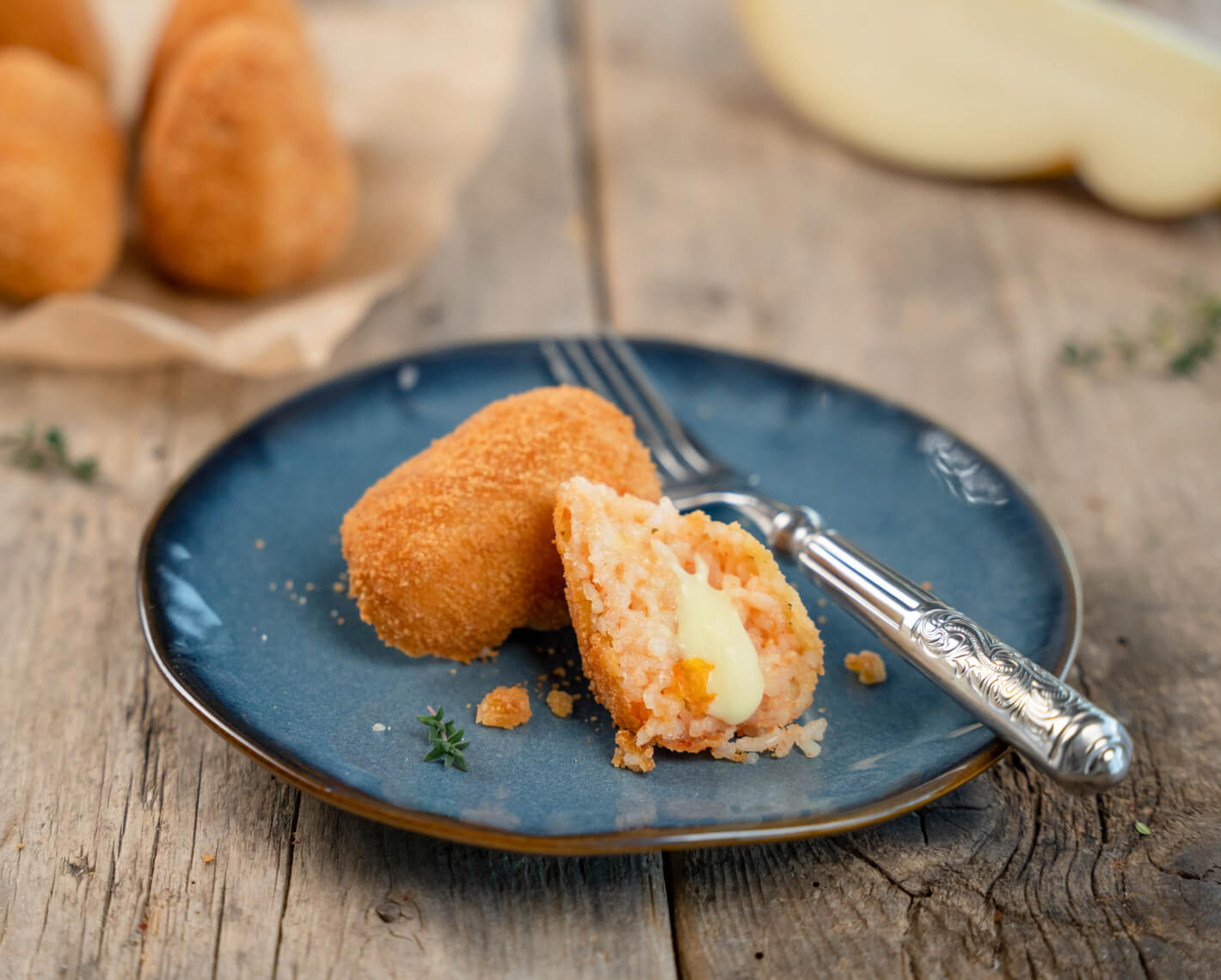 Arancine all’astice con ripieno di caciocavallo