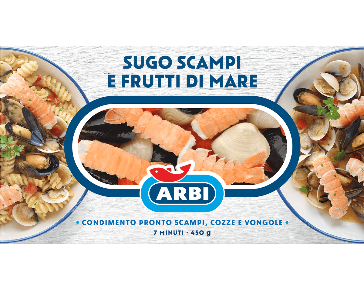 Sugo scampi e frutti di mare 450 g